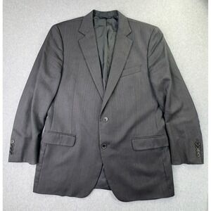 Brooks Brothers 1818 Fitzgerald X Saxxon Blazer Tonal Pin Stripe Grey Men's 41R